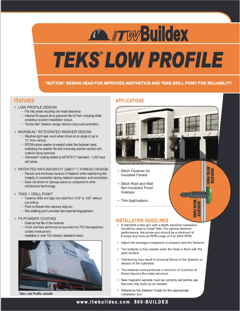 TEKS LOW PROFILE FLYER THUMBNAIL