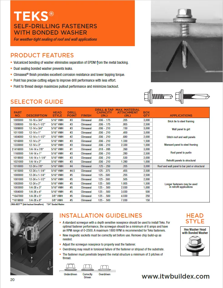 Teks Bonded Washer Thumbnail